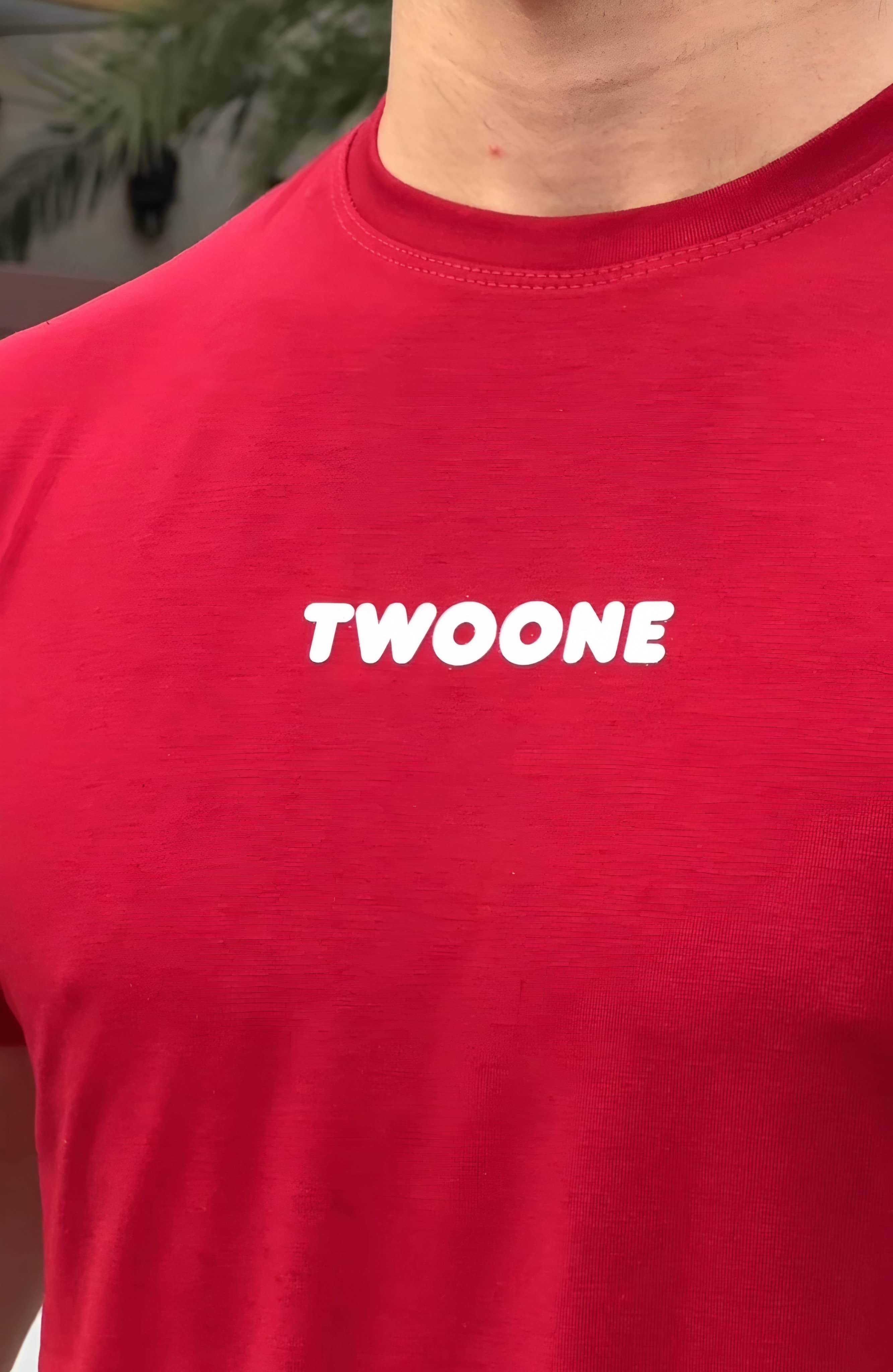 TWOONE- Classic Maroon Tee - Unisex - Two One