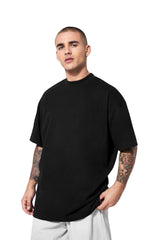Plain Black Tee - Drop Shoulder - Unisex - Two One
